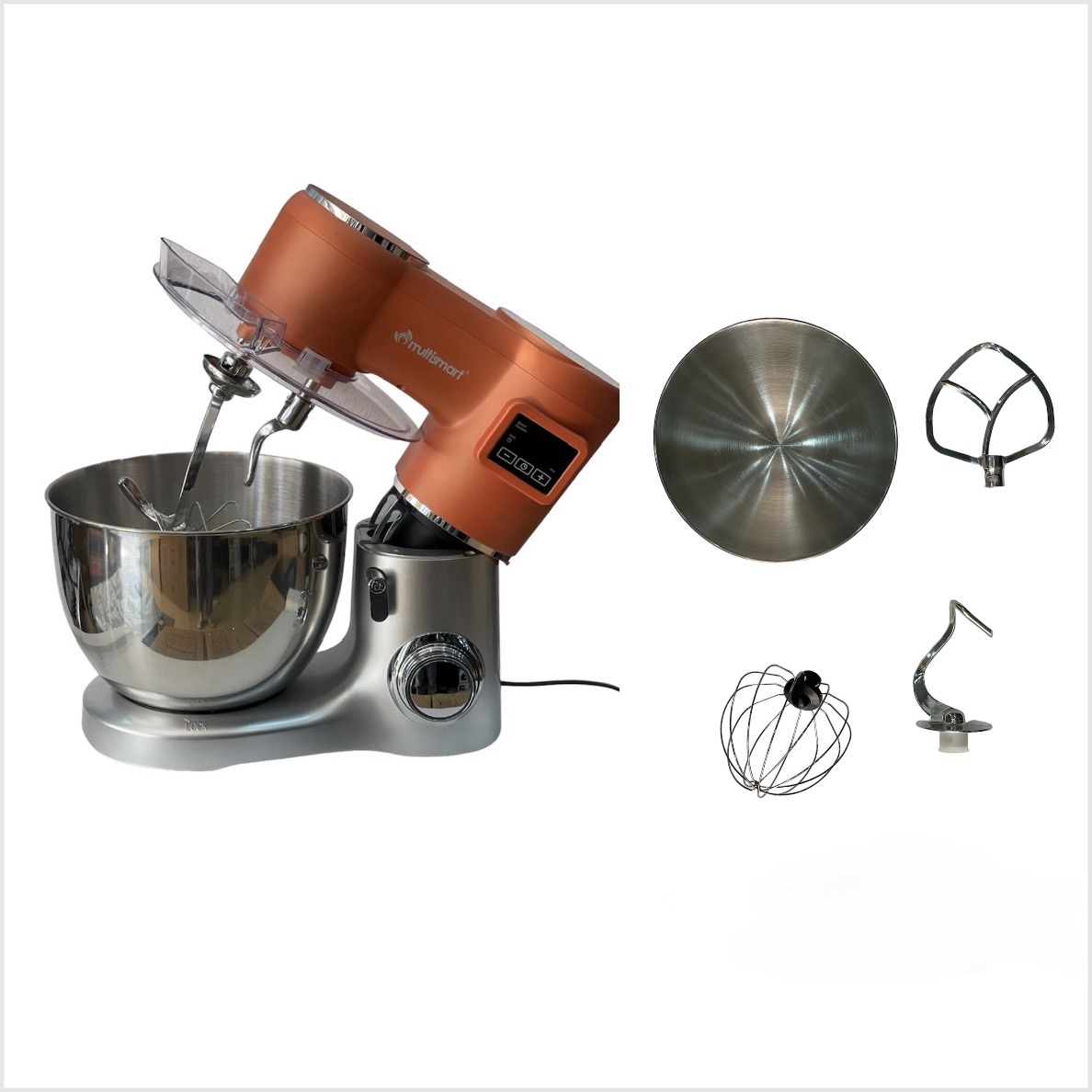 عجان pétrin multismart double crocher afficheur 1500w 8L