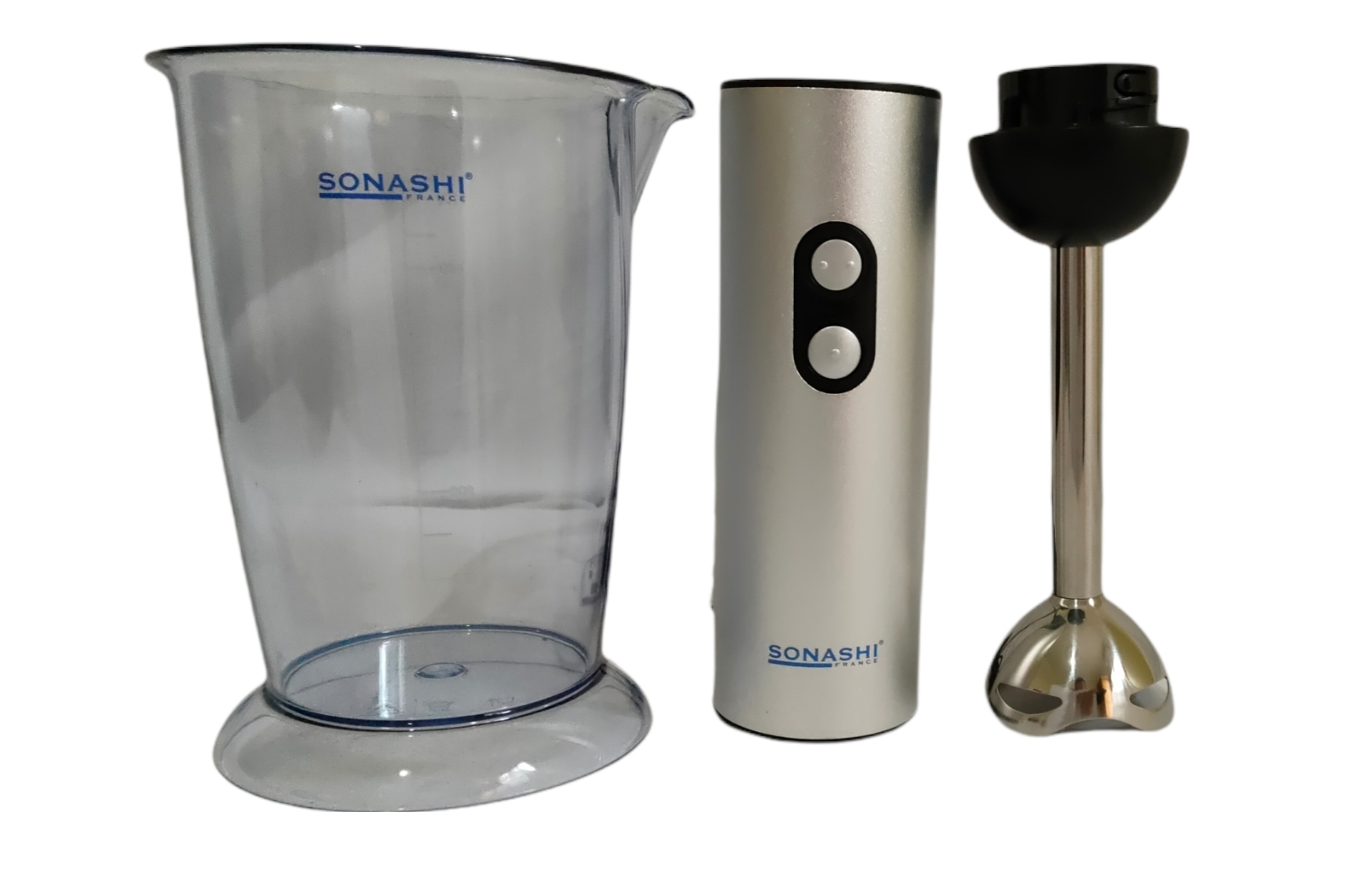 مضرب يدوي مع قطاعة وخفاقة وبرطمان mixeur batteur hachoir sonashi SHB-174JBC