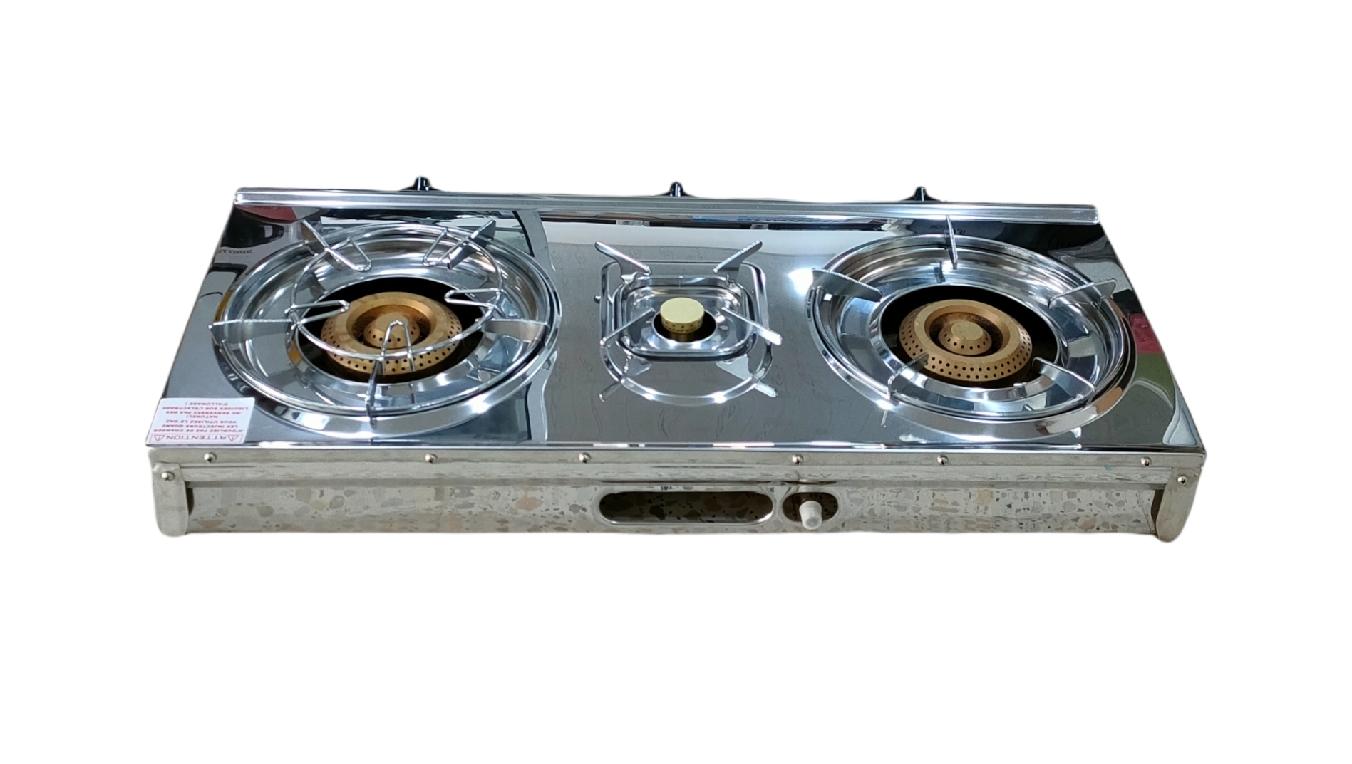 فرن الغاز 3 شعلات gaz new star cobra 03F INOX
