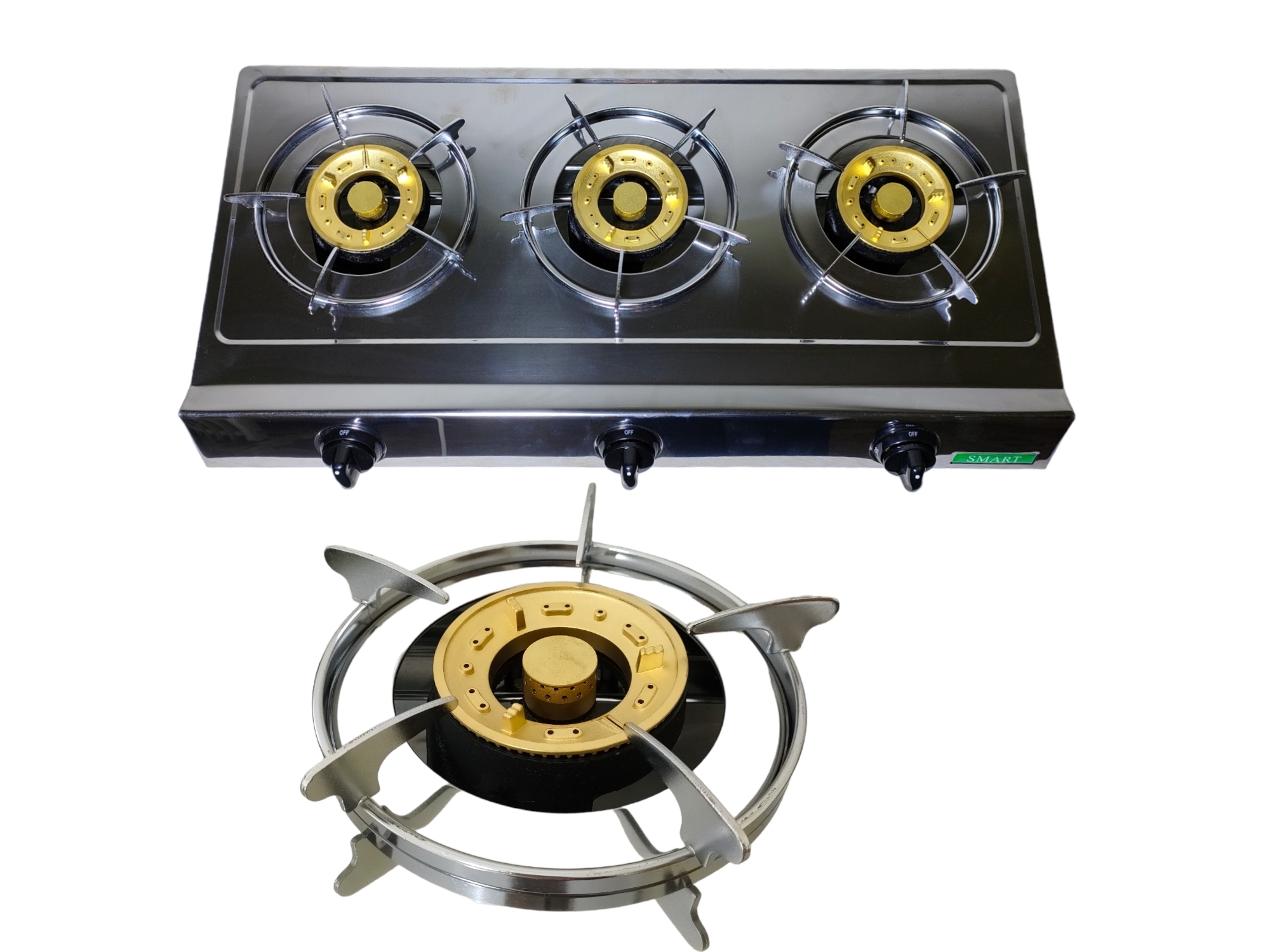 فرن الغاز gaz 3f inox smart 3f
