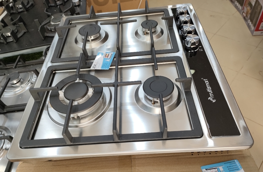 طاولة المطبخ 4 شعلات Plaque chauffante multismart inox fonte thermocouple tabouna