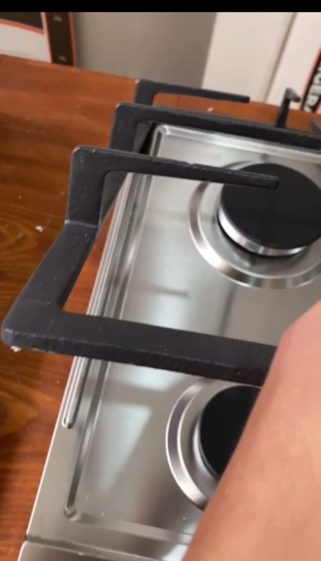 Plaque de cuisson Ariston inox fonte 5F 2psc طاولة المطبخ اريسطون 5 شعلات